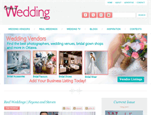 Tablet Screenshot of ottawaweddingmagazine.com